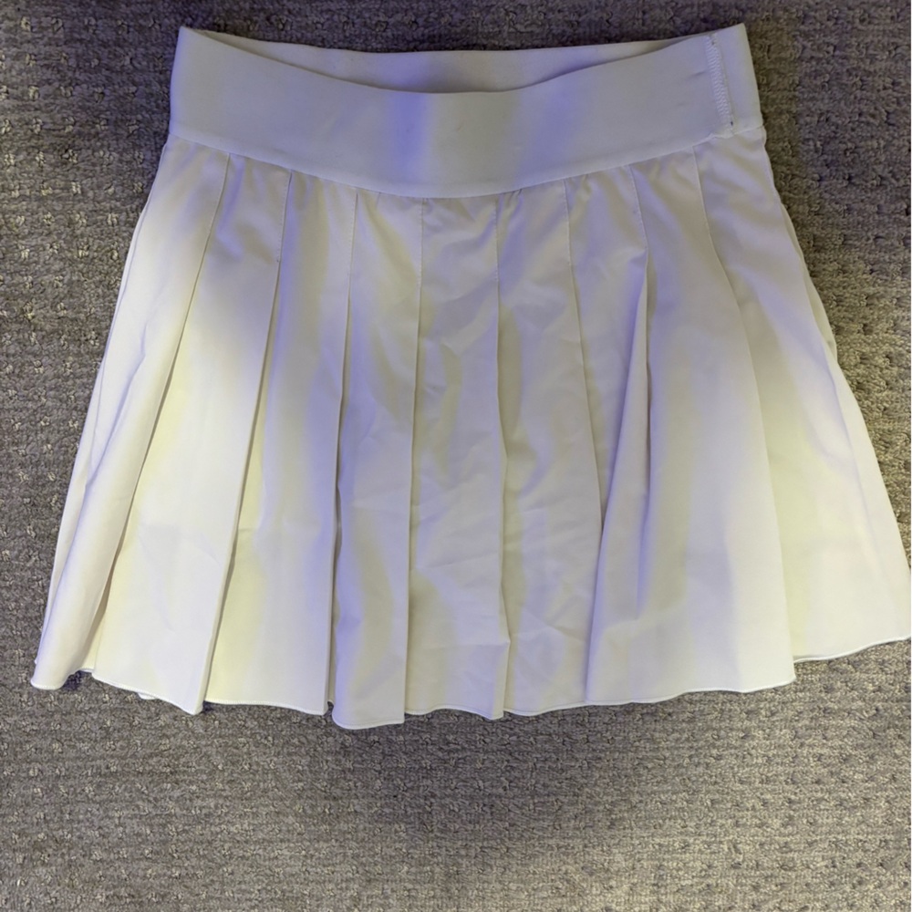 TNA White Pleated Skirt